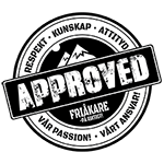 Logotyp för Approved by Friåkare - på riktigt!